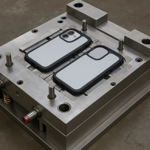 Customized P20 Steel, S136 Steel Phone Case Overmolding Mould Tooling Manufacturing3